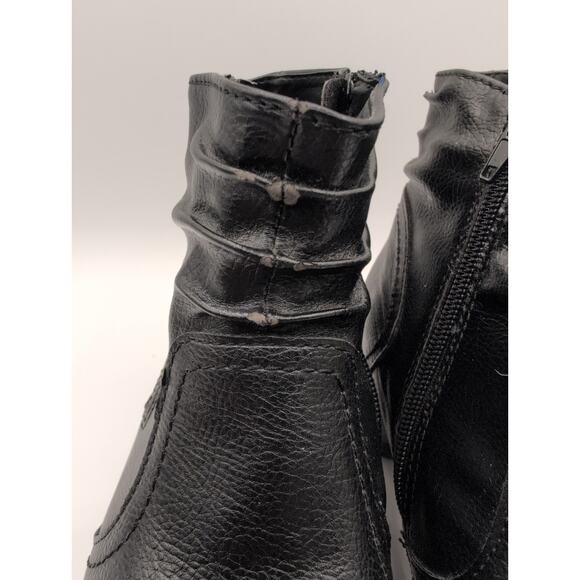 Earth Origins | Rosemond Ruched Boots |Size 8.5M, Zipper One Side & Faux Leather - Picture 3 of 9